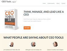 Tablet Screenshot of ceotools.com